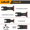 LEILUO 7 Pcs Oscillating Tool Blade Japanese Teeth Extra Long