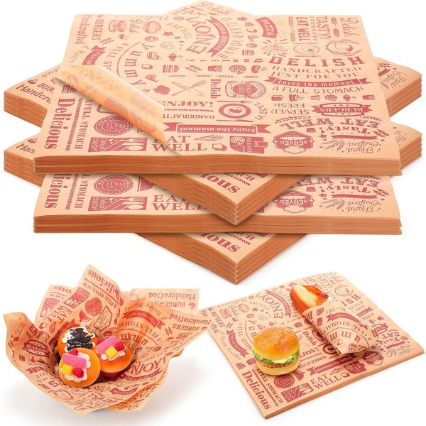 Ireer 200 Pcs Deli Paper Sheets, 15 x 15 Inches