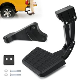 75302-01A Rear Bed Step Retractable Bumper Step Compatible with Ford F150 2006-2014 Folding Truck Tailgate Step (F150 2006-2014)