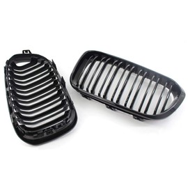 F20 F21 1 Series 15-16 Glossy Black Sport Kidney Front Grille Grills - Pair
