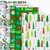 Merture Green Christmas Wrapping Paper Roll Set - 17 Inch