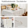 Simple&Opulence 140 x 140 cm Rectangular Tablecloth, 280 GSM Cotton