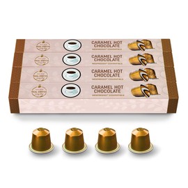 Sweet Hot Caramel | 40 Alu Capsules | Nespresso Compatible – Perfect for a Cozy Treat for Kids or a Sweet Addition to Coffee – Get Creative with Your Favourite Drinks