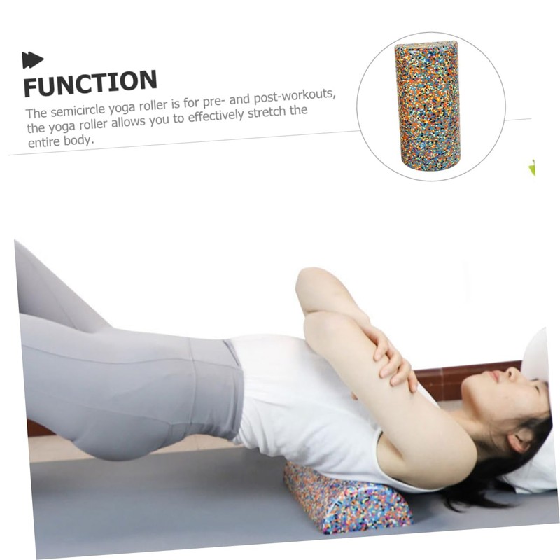 Toddmomy Yoga Column Balance Stick Muscle Half Roller Back Foam