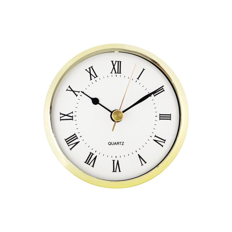 3-1/2" White Roman Clock Insert
