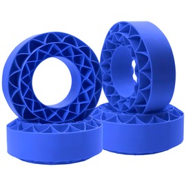 4Pack ShareGoo Silicone Rubber 1.9 RC Crawler Tire Foam Insert 108x42mm Compatible with Axial SCX10 90046 Traxxas TRX4 Redcat Gen7 Gen8 1/10 RC Crawler 1.9" Wheel Tires (Blue)