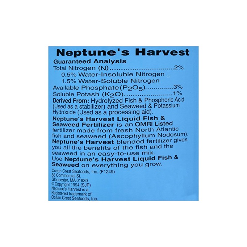 Neptune's Harvest Fish & Seaweed Fertilizer 2-3-1 (Gallon)