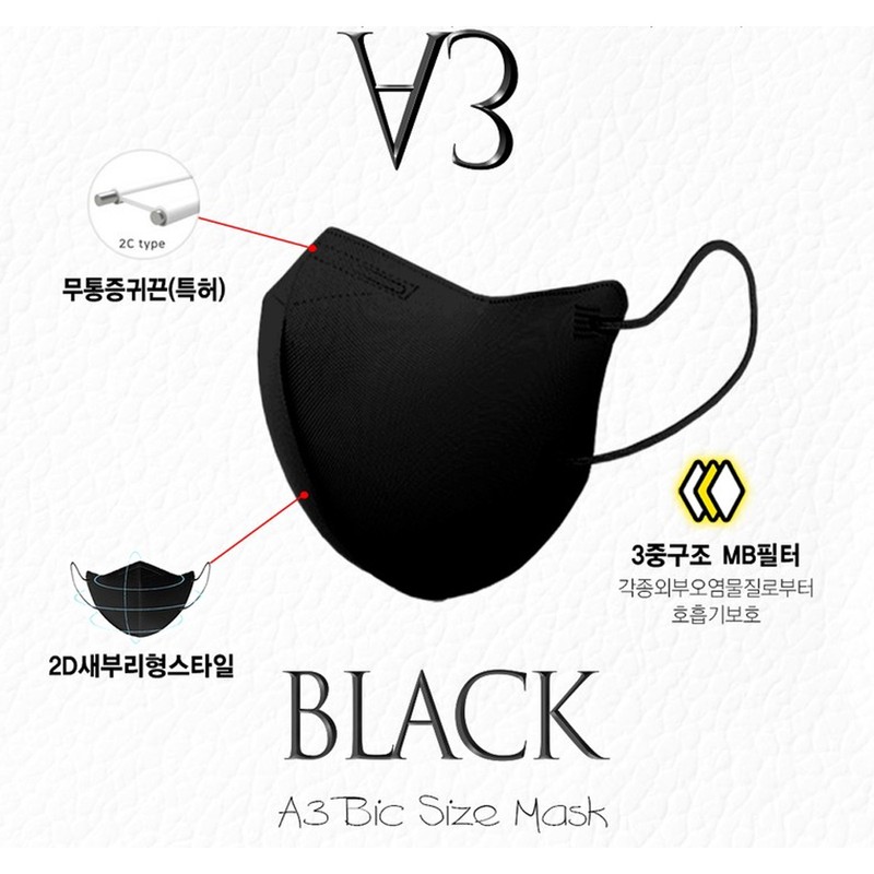A3 50 sheets of Teddy's Sebu-ri type nerdy extra-large mask