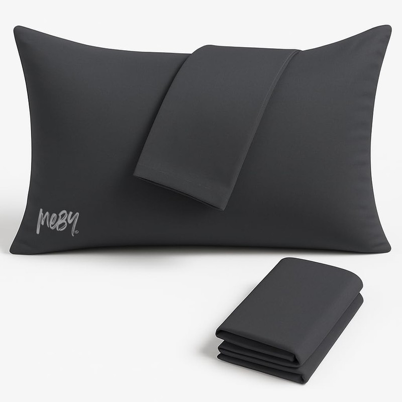 Set of 2 Pillowcases for Side Sleeper Pillows, 100% Jersey