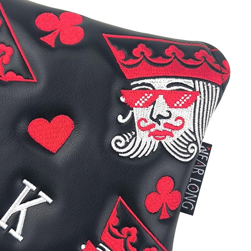 KOOLEVER Mallet Putter Headcover, Golf Putter Head Covers, PU Leather