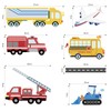 SHUCHING Transportation Car Wall Decals Peel and Stick, Vinyl Construction