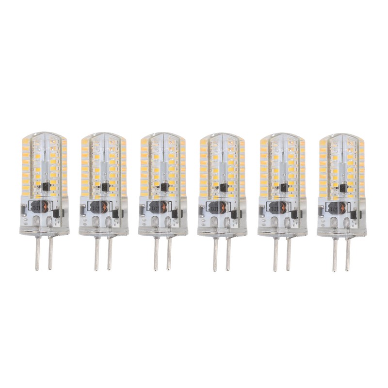 6Pcs GY6.35 LED Bulbs 5W AC 12V Warm White 2700