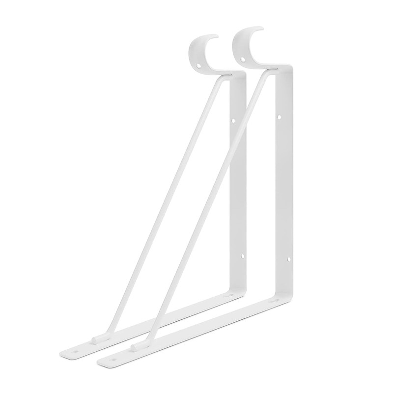 8 Pack Heavy Duty Closet Shelf & Rod Brackets, Wall