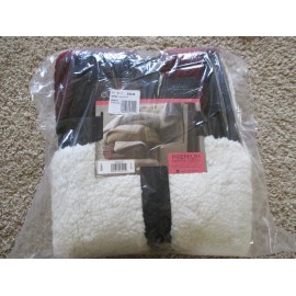 cuddl duds BNIP Cuddl Duds 50inx60in throw, Premium Sherpa or Cozy Soft - Red Plaid/Cozy Soft Throw