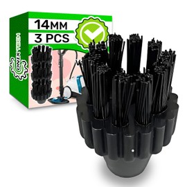 3 x Round Cleaning Brush for Polti Vaporetto Vaporeta Household Cleaning ONIX TECH