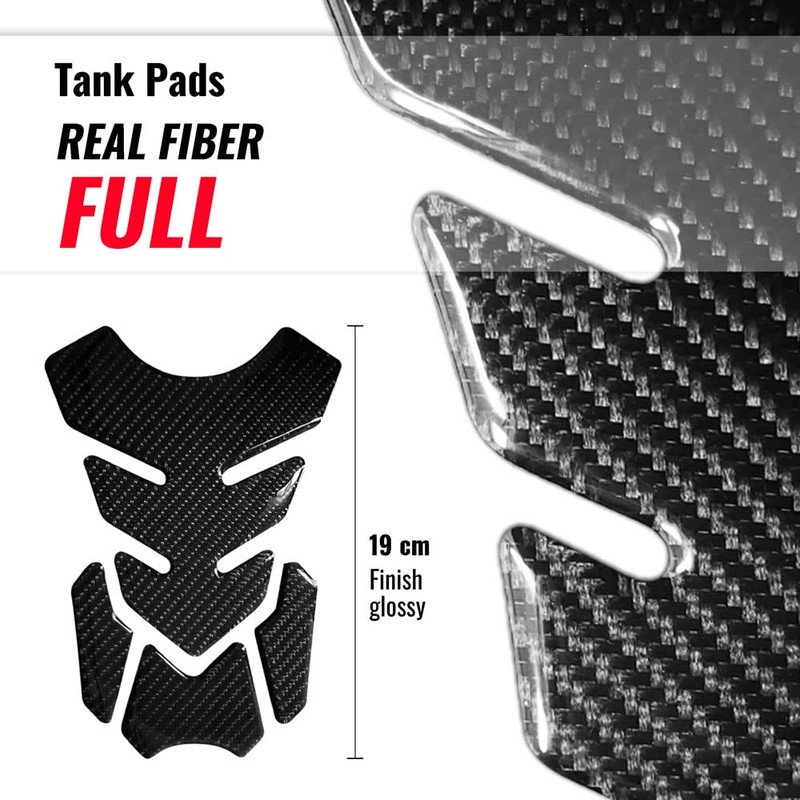 4R Quattroerre.it 18233 Tank Pad 3D Motorcycle Tank Protector Full