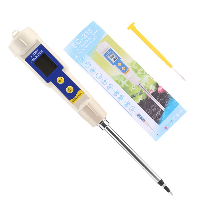 Portable Mini Digital Soil EC Meter Salinity Tester for Indoor