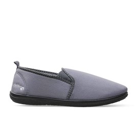 Padders Lewis Wide Fit Memory Foam Mens Slippers (10 UK, Grey, numeric_10)