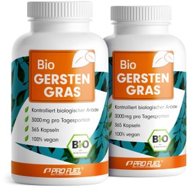 Organic Barley Grass Capsules 730x - Optimal High Dose with 3000 mg Barley Grass Powder from Controlled Organic Cultivation - Laboratory Tested with Certificate