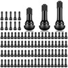 Tottist 100 Pieces TR412 TR413 TR414 Tire Valve Stems Rubber