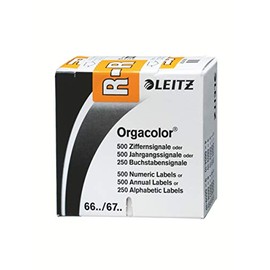 Leitz Orgacolor 66271000 Letter Signal Card"R" Pack of 250 Orange