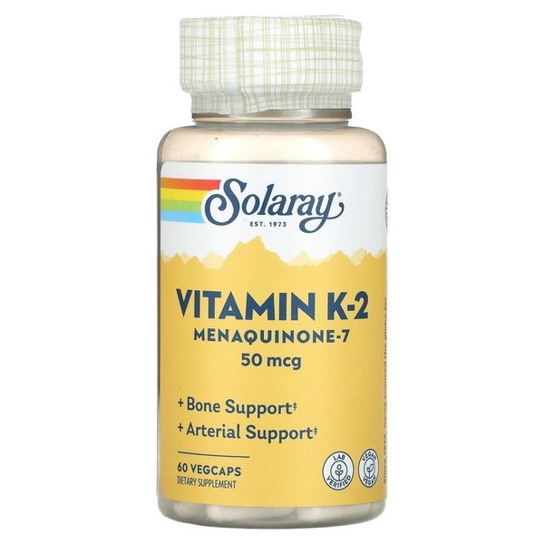 Vitamin K-2 Menaquinone-7 50mcg Veggie Capsules (60 tablets) / 비타민