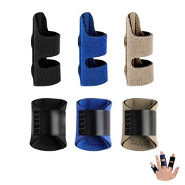 DALAETUS Set of 6 Finger Splints Set, Adjustable Finger Bandage, Breathable Finger Support for Arthritis, Broken, Sprains, Tendonitis, Swollen Fingers