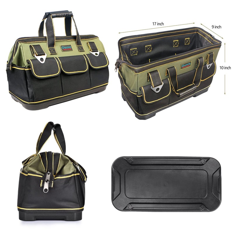 Tool Bag, Ounic 17 Inch Large Tool Bag Heavy Duty