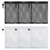 TRKETK 6 Pcs Mesh Drawstring Bags, Polyester Small Net Mesh