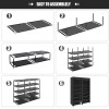 ERONE Shoe Rack Storage Organize 28 Pairs Portable Double Row