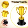 12Pcs Trophy Cup, Mini Trophies, Gold Trophy and Medals Classroom