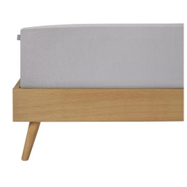 Schiesser Edeljersey Fitted Sheet Jessi 100% Combed Cotton from Sustainable Production for Mattresses 90 x 200 cm to 100 x 200 cm Mattress Height up to 22 cm Light Grey