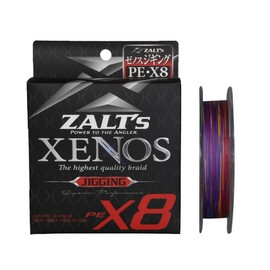 Zalt's 8 Strand PE Line for Jigging, XENOS X8, Jigging, 988.4 ft (300 m), 5 Colors (marked every 3.3 ft / 16.4 ft / 5 m)