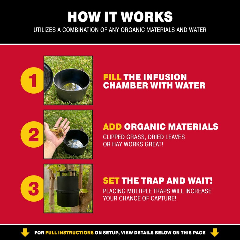 Catchmaster Oasis Ovi-Mini Mosquito Trap 4Pk, Home Outdoor Mosquito Control,