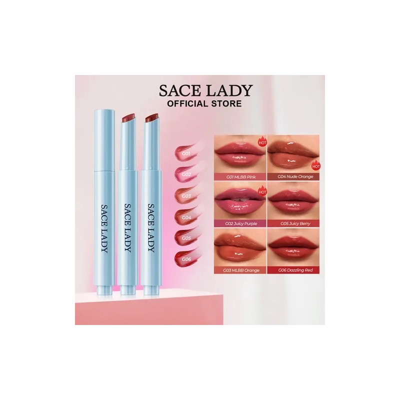 Sace Lady Labial Brillo De Prensa Lápiz Gloss Maquillaje
