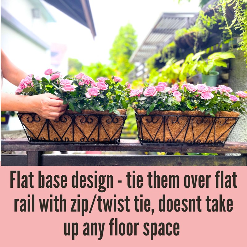 LaLaGreen Wall Planters - 2 Pack, 16 Inch Window Flower