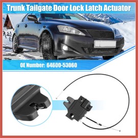 ACROPIX Rear Trunk Latch Lock Actuator Motor 64600-53060 for Lexus IS F IS350 IS250 06-13 Remote Trunk Tailgate Door Latch Lock Actuator Motor Rear Trunk Lid Actuator W/Cable Rod