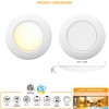 JULLISON 20 Packs 6 Inch 5CCT Field Selectable LED Low