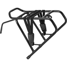 PUKY Aluminium Pannier Rack Set 16 Black | For Model LS-PRO 16 | Shockproof Powder Coating | Max. Load 15 kg | Aluminium Mounting Strut | Lightweight and Robust Children's Bicycle Accessories