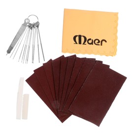 VICASKY 1set Guitar Cleaning and Maintenance Tool Guitar Repair Kit Nut Files Sandpaper and Cleaning Cloth for Guitarists and Luthiers and Random Accessories