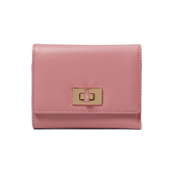 Anne Klein Women's Ak Medium Flap Wallet with Enamel Turn