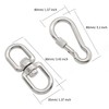 Hamineler 2Pcs M8 304-Stainless Steel Swivel Ring Double Ended Swivel