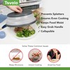 Tovolo Microwave Splatter Cover for Food, Medium (Charcoal) - Collapsible