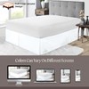 SGI 9 Inch Drop Queen Size White Solid Bed Skirt