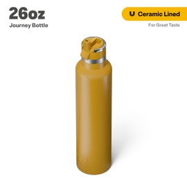 RTIC 26oz Journey Bottle Metal Stainless Steel Vacuum Insulated, BPA Free, Reusable, for Water, Hot and Cold Drinks, Travel, Sports, Camping, Harvest