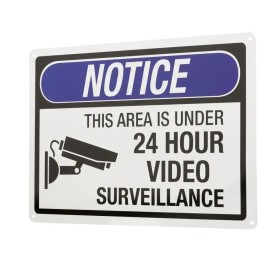 Everbilt 10 In. X 14 In. 24-Hour Video Surveillance Sign