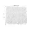 Gatuida Newborn Photography Blanket Soft White Fur Quilt Mat for