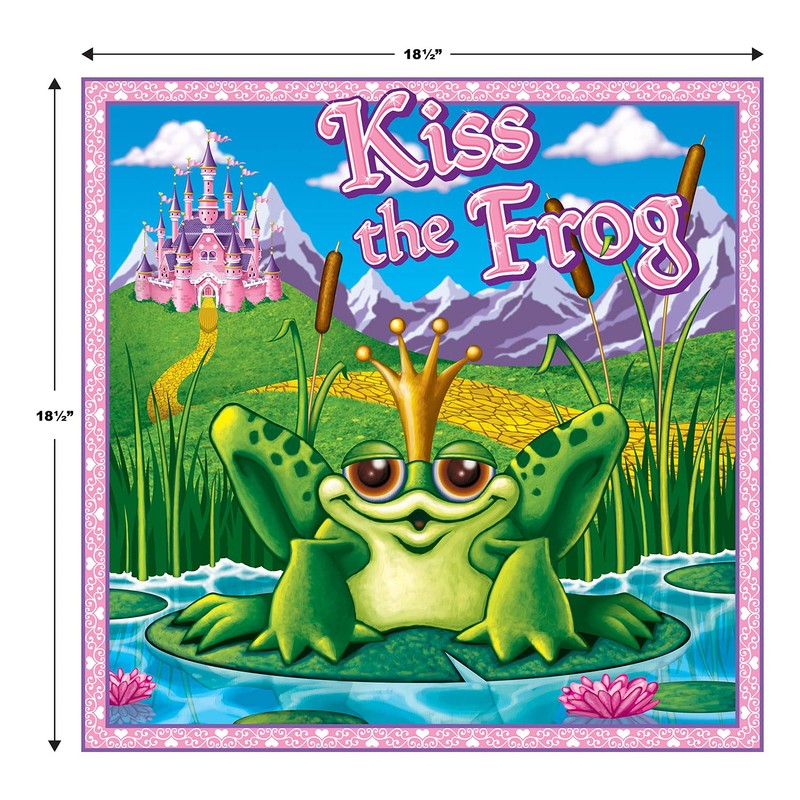 Kiss The Frog Party Game (mask & 12 lips included)