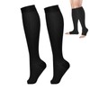 Toeless Compression Socks,Toeless Support Stockings Easy Knee High Socks -