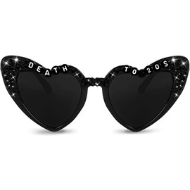 Topfunyy Death to 20s Birthday Glasses, Black Sunglasses for 30th Birthday, Rip 20s Birthday Decorations for Girls, Women, Teens, 30th Birthday Decorations